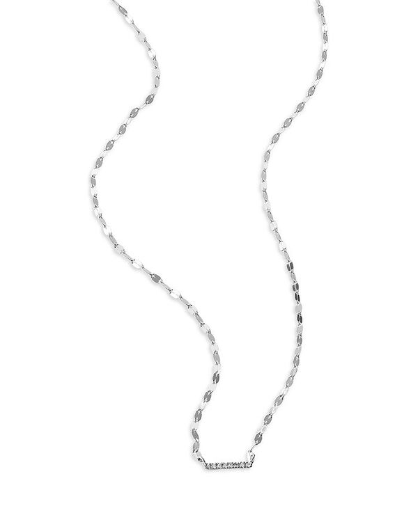 ラナ レディース アクセサリー ネックレス・チョーカー・ペンダントトップ ミニ レース LANA Jewelry Diamond Mini Bar Pendant Necklace in 14K Yellow or White Gold, 0.04 tcwhite Gold ホワイト