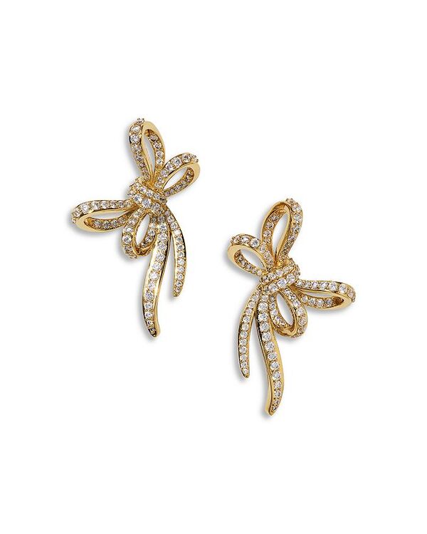 ナディール レディース アクセサリー ピアス・イヤリング Nadri Le Bisou Pav Bow Stud Earrings Gold ゴールド