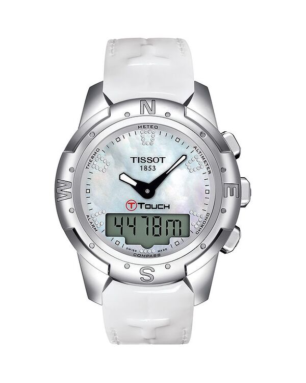 ティソット レディース アクセサリー 腕時計 Tissot-Touch II Watch, 43mm White ホワイト