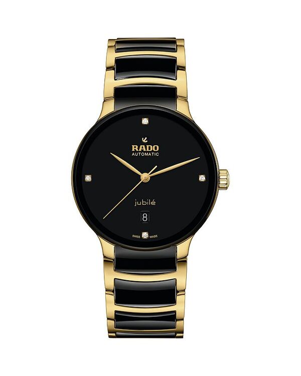 ラド レディース アクセサリー 腕時計 RADO Centrix Diamond Automatic Watch, 39.5mm Black ブラック