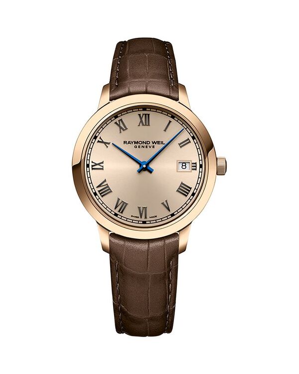 レイモンド ウィル レディース アクセサリー 腕時計 Raymond Weil Toccata Watch, 34mm Rose Gold/Brown ブラウン