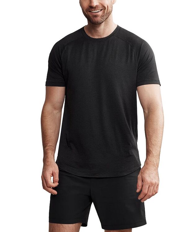 ローヌ レディース トップス Tシャツ クルーネック Rhone Atmosphere Short Sleeve Crewneck Tee True Black ブラック｜ReVida 店