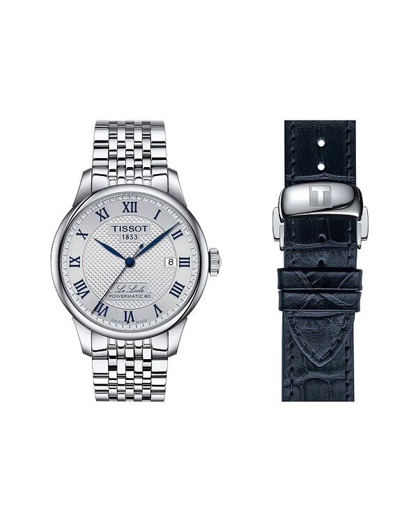 ティソット レディース アクセサリー 腕時計 Tissot Le Locle Powermatic 80 20th Anniversary Watch, 39mm Silver シルバー