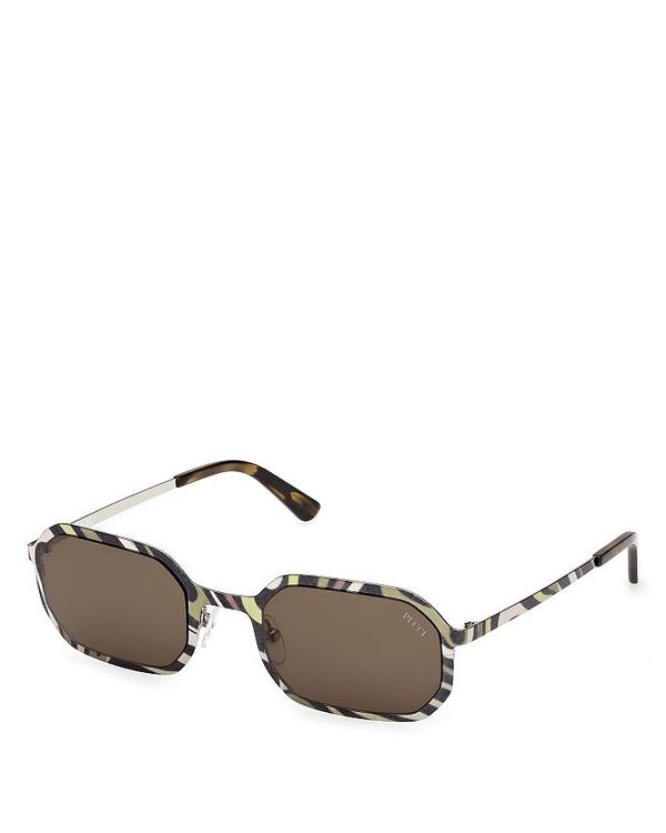プッチ レディース 添え物 サングラス・アイウェア Pucci Geometric Sunglasses, 52粍 Amber 黄金色