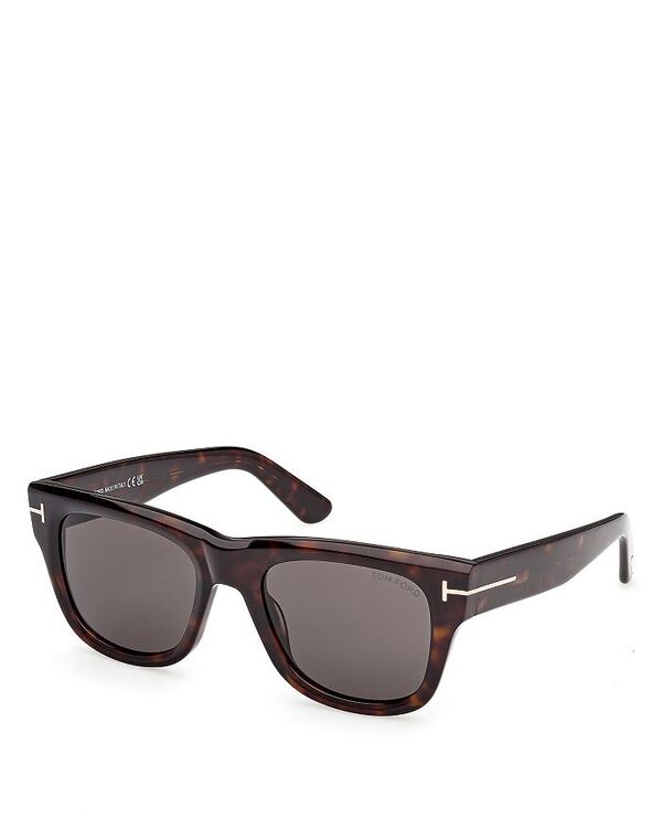 トム・ジェラルド・r・フォード レディース 付属物 サングラス・アイウェア Tom Ford Finn Rectangular Sunglasses, 53粍 Havanna/Smoke 人煙