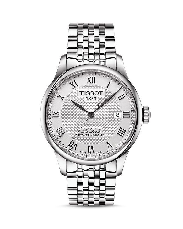 ティソット レディース 付属品 ウオッチ Tissot Le Locle Watch 39.3粍 Silver しろがね色 腕時計-メンズ腕時計