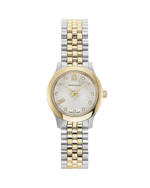 フェラガモ レディース アクセサリー 腕時計 ミニ FERRAGAMO Duo Mini Watch 25mm Silver/Two-Tone シルバー
