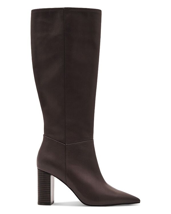 レイス レディース シューズ ブーツ・レインブーツ なめし革 REISS Women\u0027s Bianca Leather Knee High Boots Burgundy バーガンディ