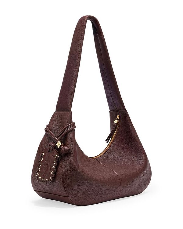 ガニー レディース バッグ GANNI Medium Hobo Bag Chicory Coffee コーヒー