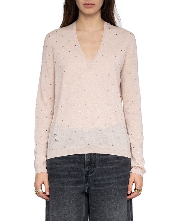 ザディグ エ ヴォルテール レディース アウター ニット・セーター Zadig & Voltaire Rivy Cashmere Sweater Pearly|ReVida 店