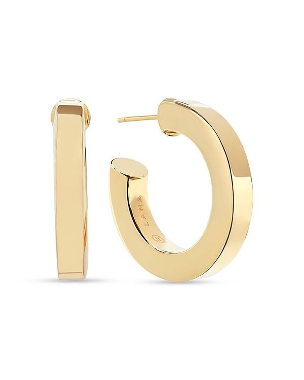 ラナ レディース アクセサリー ピアス・イヤリング LANA Jewelry 14K Yellow Gold Squaredge Hoop Earrings Gold ゴールド