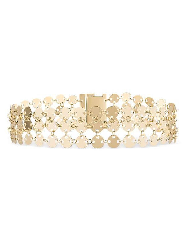 ラナ レディース アクセサリー ブレスレット・バングル・アンクレット LANA Jewelry Laser Chainmail Triple Row Bracelet in 14K Yellow Gold ゴールド|ReVida 店