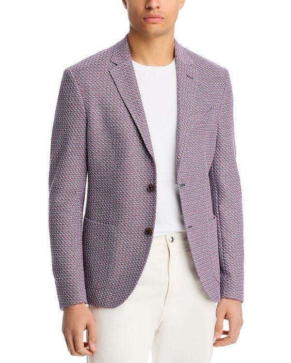 エトロ レディース アウター ジャケット・ブルゾン コート ニット ジャージー Etro Knit Jersey Sport Coat Red/ Navy/ White ホワイト