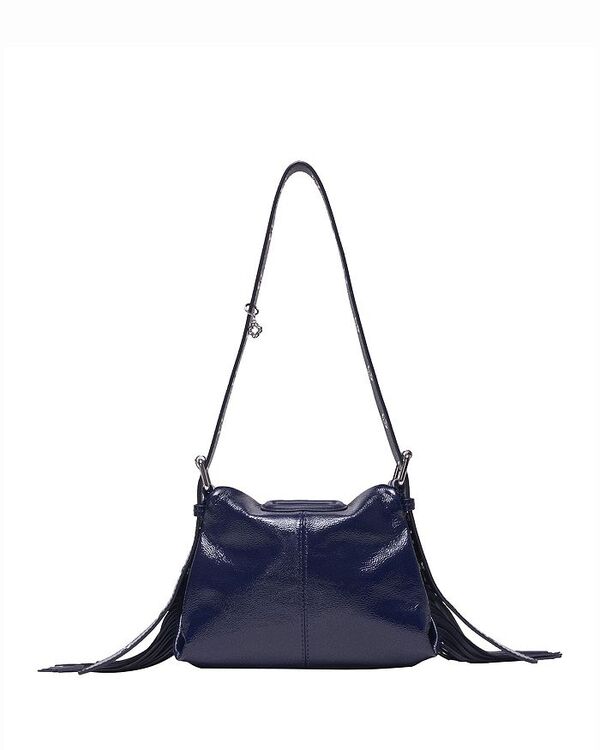 マージュ レディース バッグ ミニ レザー フリンジ Maje Miss Mini Fringed Leather Crossbody Bag Navy ネイビー