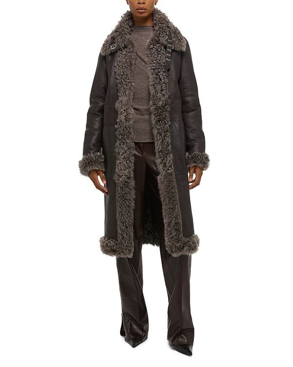 ヘルムート 言葉づかい レディース アウター 上衣・上衣 Helmut Lang Reversible Shearling Jacket Grey 薄墨色 コート・ジャケット-レディースファッション