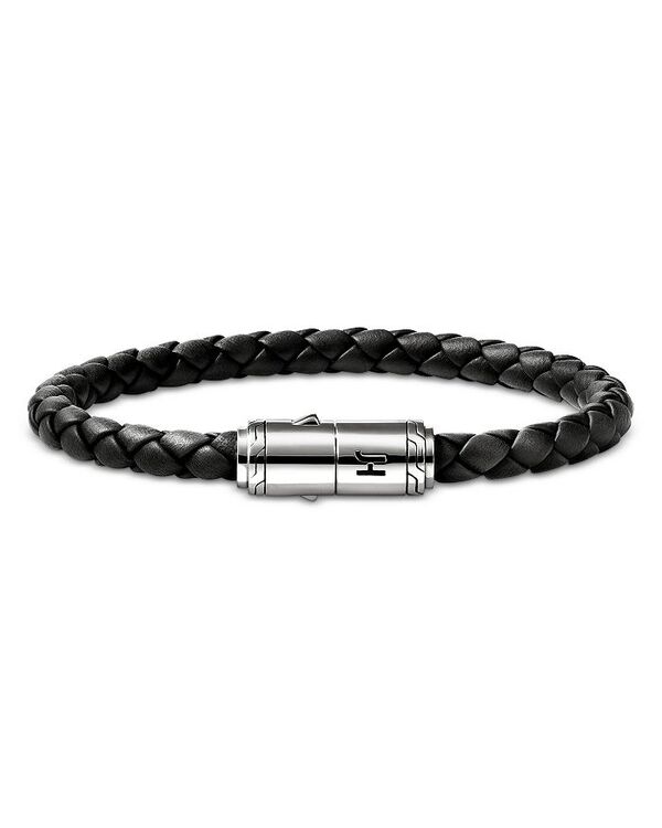 ジョン・ハーディー レディース アクセサリー ブレスレット・バングル・アンクレット レザー JOHN HARDY Sterling Silver Leather Bracelet Silver シルバー｜ReVida 店
