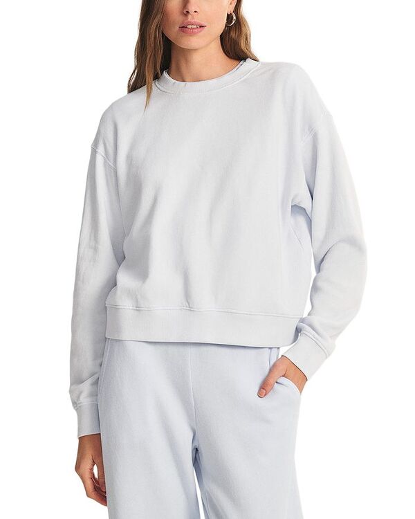 ヴェルヴェットバイグラハムスペンサー レディース アウター パーカー・スウェット クルーネック シャツ Velvet by Graham & Spencer Long Sleeve Crewneck Sweatshirt Ice Blue ブルー