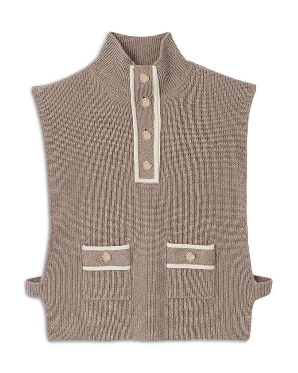 サンドロ レディース アウター ニット・セーター ノースリーブ Sandro Joya Sleevelessweater Caramel