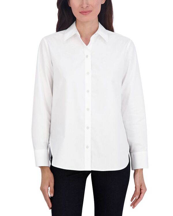 フォックスクラフト レディース トップス シャツ Foxcroft Meghan Shirt White ホワイト