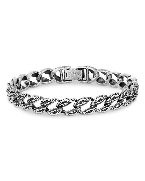 ジョンバルベイトス レディース アクセサリー ブレスレット・バングル・アンクレット John Varvatos Men'sterling Silver Gothic Textured Curb Link Bracelet Silver シルバー 160,900円