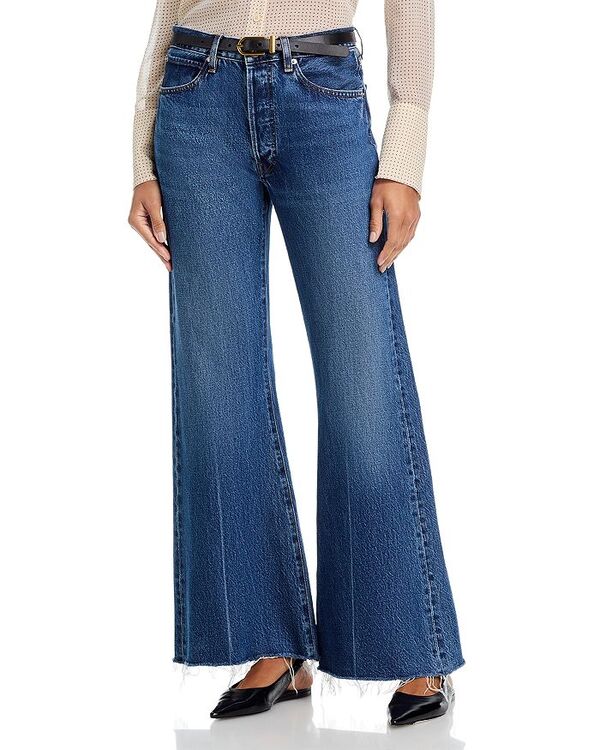 フレーム レディース ボトムス デニムパンツ ジーンズ FRAME The Lax High Rise Flare Jeans in Antidote Raw Fray Antidote Raw Fray|ReVida 店