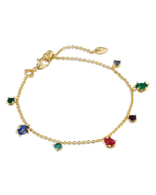 ケンドラスコット レディース アクセサリー ブレスレット・バングル・アンクレット Kendra Scott Crystal Charm Chain Link Bracelet Gold Multi ゴールド