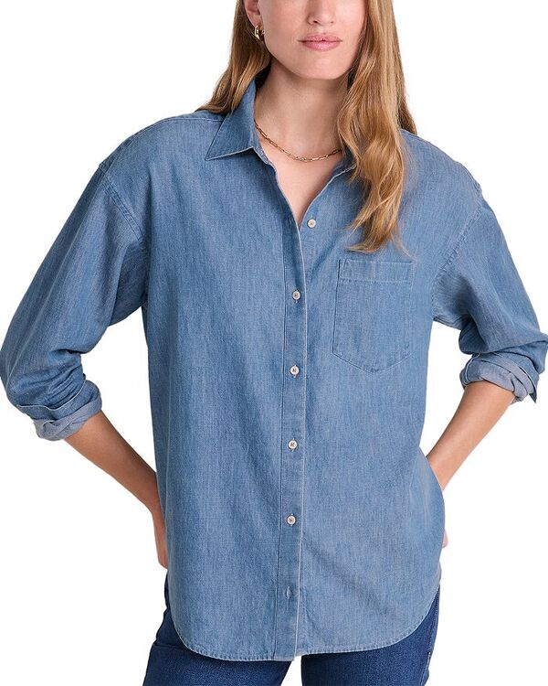 ヴァインヤードヴァインズ レディース トップス シャツ Vineyard Vines Birdie Chambray Shirt Morning Mist