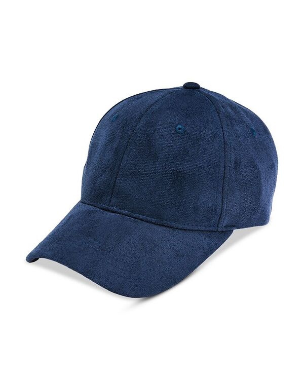 アクア レディース アクセサリー 帽子 スエード キャップ AQUA Faux Suede Baseball Cap Navy ネイビー