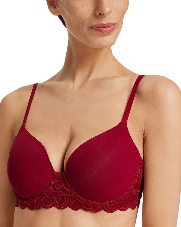 ハンロ レディース トップス Tシャツ Hanro Luxury Moments T-Shirt Bra Redahlia レッド