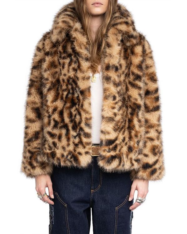 ザディグ エ ヴォルテール レディース アウター コート Zadig & Voltaire Finito Faux Fur Coat Wood