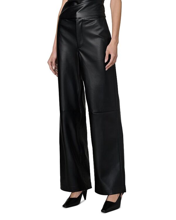 ジョーズジーンズ レディース ボトムス カジュアルパンツ レザー フェイクレザー Joe's Jeans The Faux Leather Trouser Black ブラック|ReVida 店