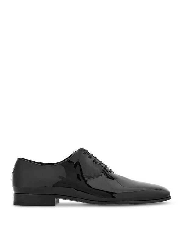 フェラガモ レディース シューズ オックスフォード なめし革 FERRAGAMO Men\u0027s Astro Patent Leather Oxfords Nero