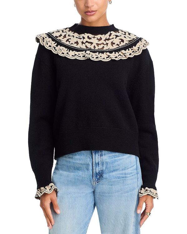 シー レディース アウター ニット・セーター Sea Bea Sailor Collar Sweater Black ブラック