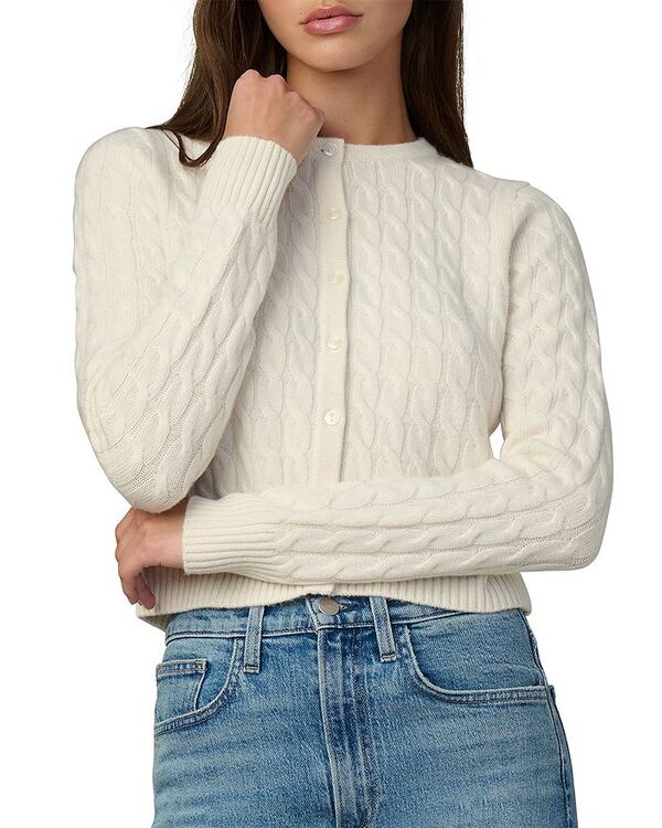 ジョーズジーンズ レディース アウター ジレー Joe\u0027s Jeans The Cable Dani Cashmere Cardigan Ecru エクリュ