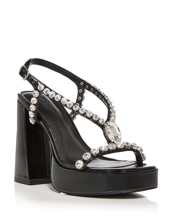 アクア レディース シューズ サンダル プラットフォーム AQUA Women's Disco Platform Sandals - Exclusive Black ブラック