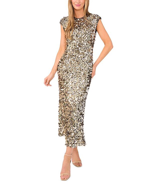テッドベーカー レディース トップス 衣装 midi スパンコール Ted Baker Lea Sequin Midi Dress Pale Gold ゴールド