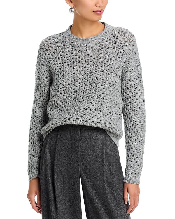 ファビアナ フィリッピ レディース アウター ニット・セーター クルーネック ウール Fabiana Filippi Wool Blend Crewneck Sweateroccia