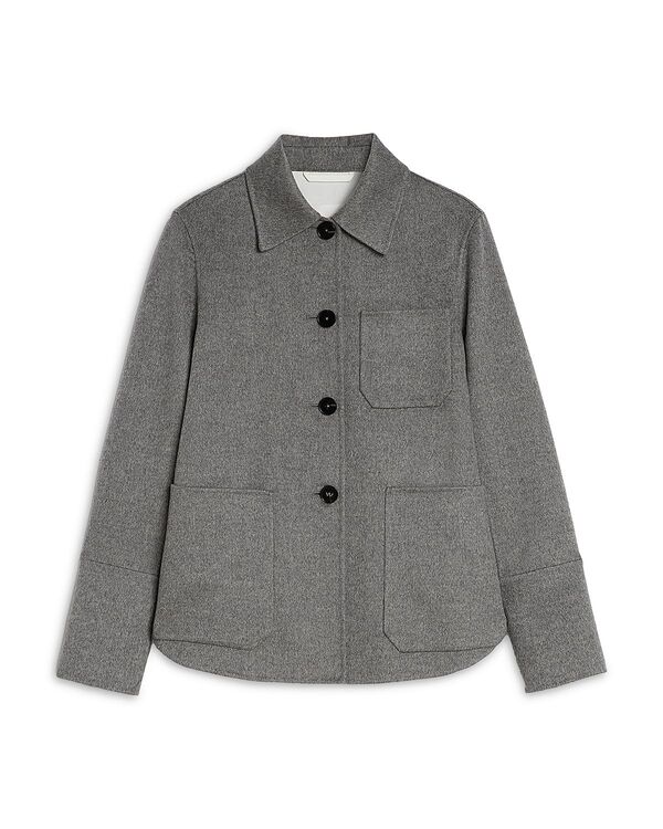 ジル・サンダー レディース アウター ジャケット・ブルゾン シャツ Jil Sander Cashmere Shirt Jacket Pebble
