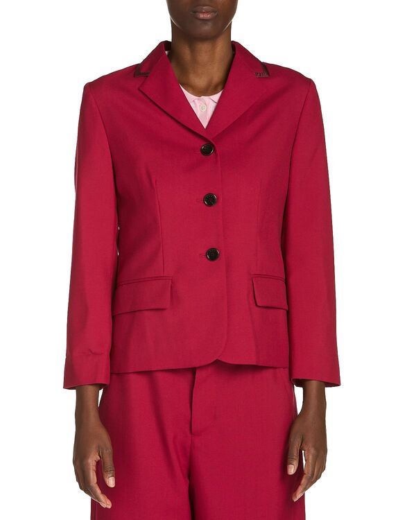 マルニ レディース アウター ジャケット・ブルゾン Marni Wing Collar Button Front Jacket Lavender ラベンダー
