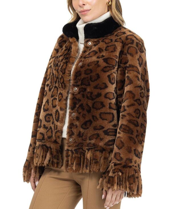 ゴルスキ レディース アウター 上衣・上衣 フリンジ Gorski Shearling Lamb Jacket with Fringes Lprd/Black 黒いこと