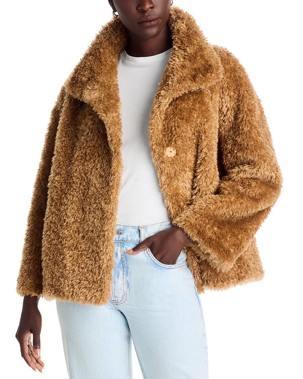 ヘルノ レディース アウター ジャケット・ブルゾン Herno Curly Faux Fur Jacket Sand サンド