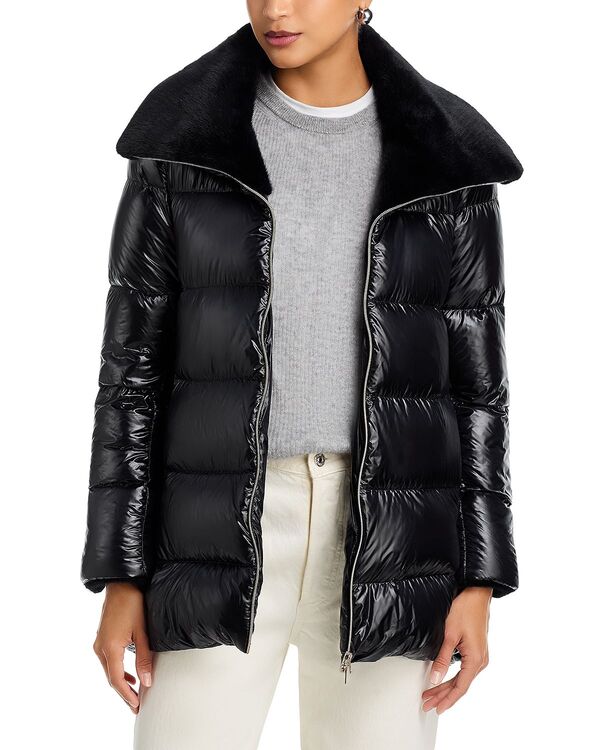 ヘルノ レディース アウター コート ダウン Herno Ultralight Down High Low Mid Length Coat Black ブラック