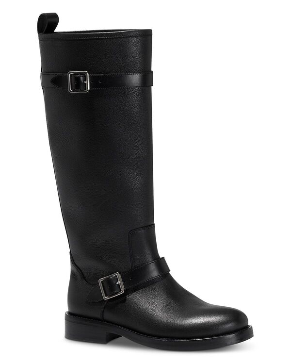 シムカイ レディース シューズ ブーツ・レインブーツ トール レザー SIMKHAI Women's Noah Leather Tall Boots Black ブラック