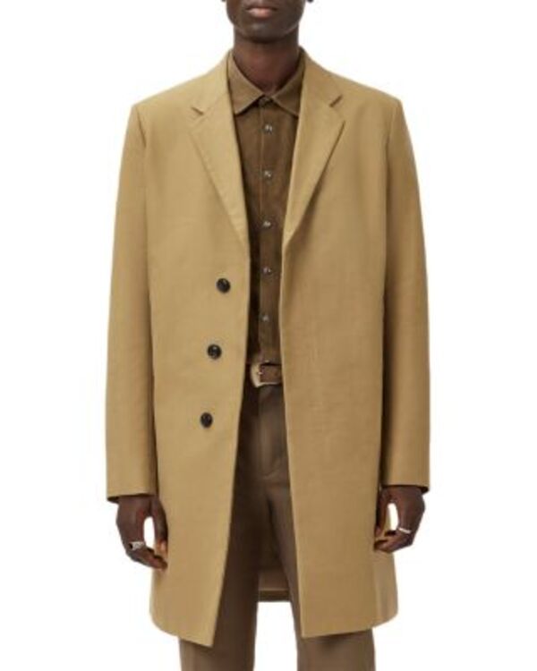 ジョンバルベイトス メンズ アウター 厚地の外套 John Varvatos Rhett Moleskin Coat Dark Tan タン