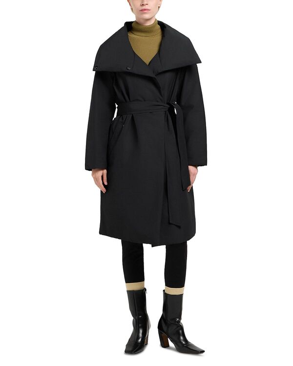 ムースナックル レディース アウター コート ダウン Moose Knuckles Lonsdale Long Wrap Down Coat Black ブラック