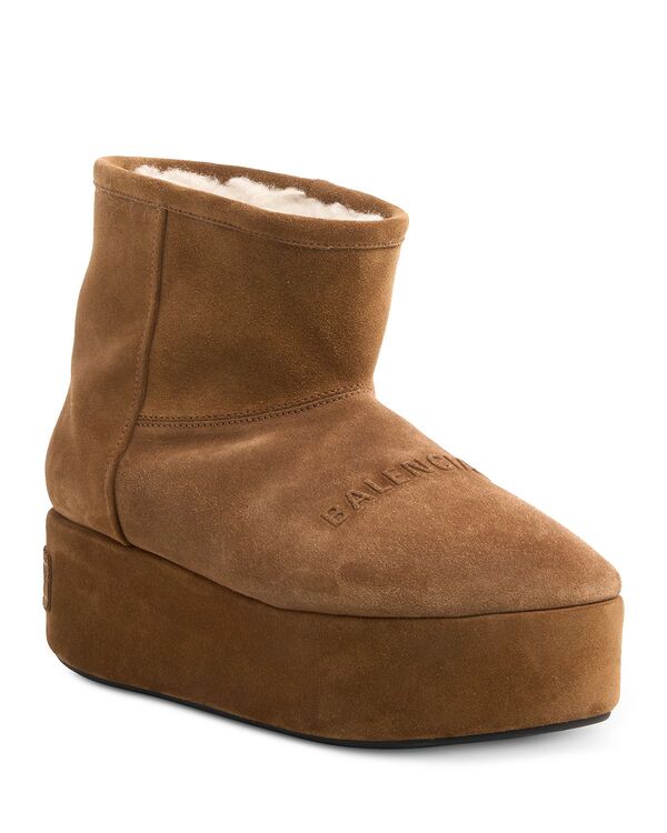 バレンシアガ レディース シューズ ブーツ・レインブーツ プラットフォームブーツ プラットフォーム Balenciaga Women's Alaska Platform Boots Brown ブラウン｜ReVida 店