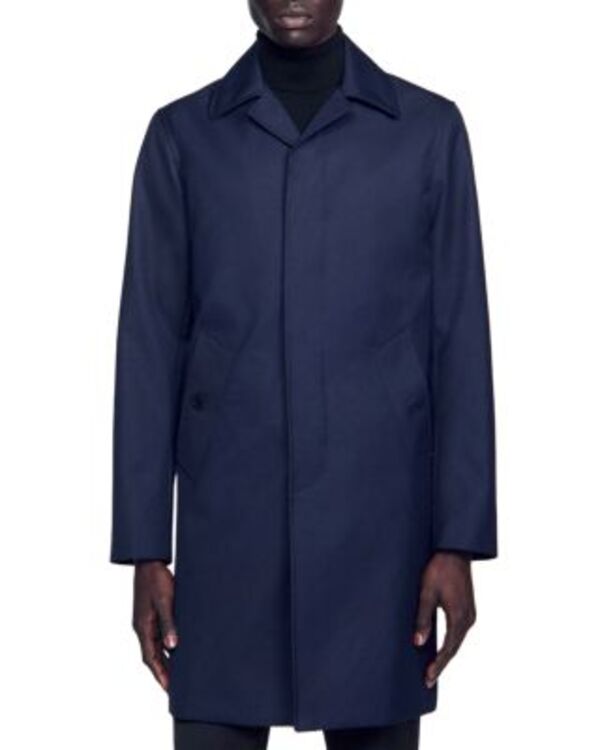 サンドロ メンズ アウター コート Sandro Waterproof Rain Coat Marine