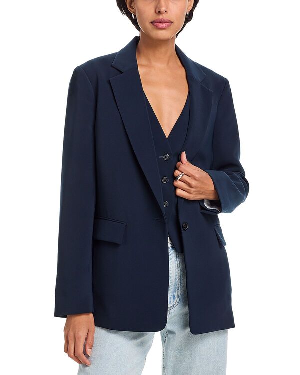 ラグアンドボーン レディース アウター ジャケット・ブルゾン クレープ ベスト ブレザー rag & bone Jennifer Combo Crepe Blazer & Vest Set Salute