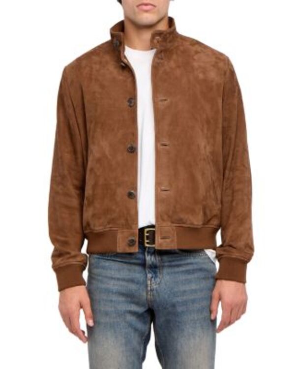 ザディグ エ ヴォルテール メンズ アウター ジャケット・ブルゾン スエード Zadig & Voltaire Lonni Suede Jacket Coconut
