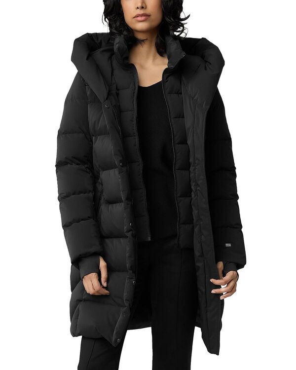 ソイアアンドキョー レディース アウター コート ダウン Soia & Kyo Sonny Hoodedown Coat Black ブラック